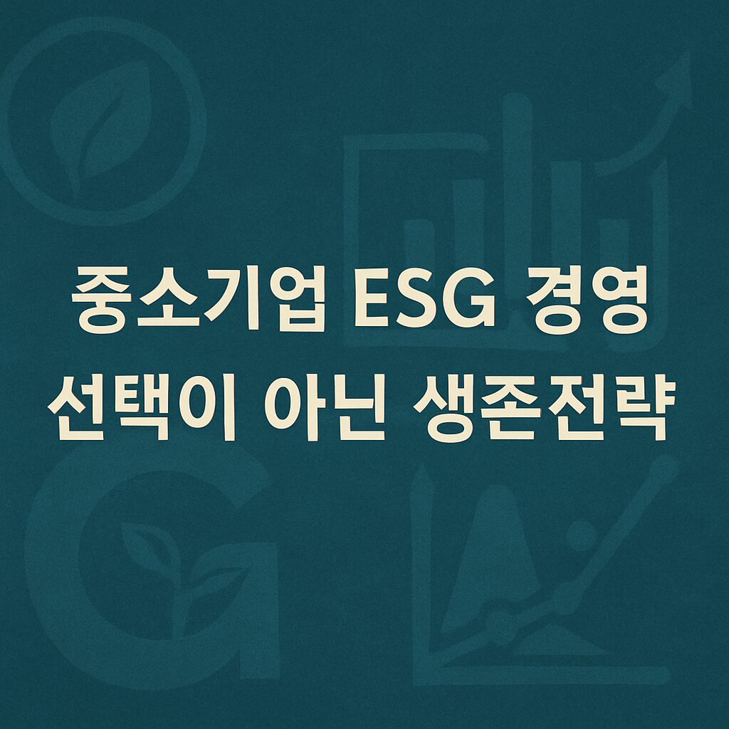 중소기업 ESG 경영은 선택이 아닌 생존전략 카드뉴스 이미지