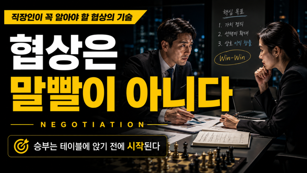 직장인이 꼭 알아야 할 협상의 기술