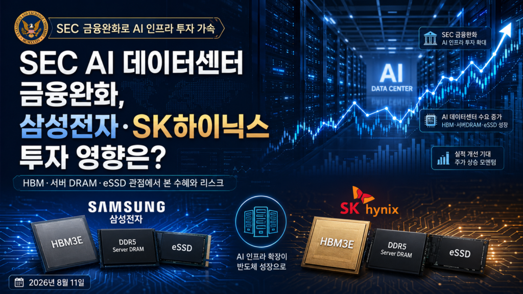 SEC AI 데이터센터 금융완화가 삼성전자와 SK하이닉스 주식 투자에 미치는 영향